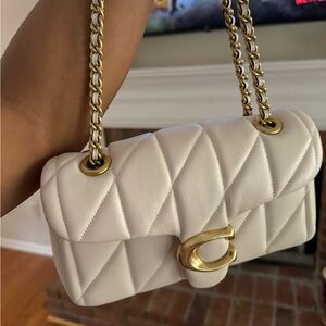 Coach tabby 26 bag white/gold
